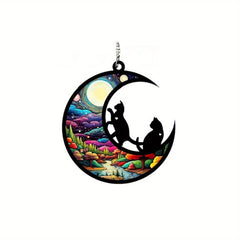 Cat Dog Memorial Suncatcher Stained Glass Light Catcher