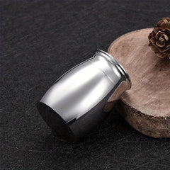 Small Pet Memorial Urn with Ash Keepsake and Cremation Jewelry Silvery