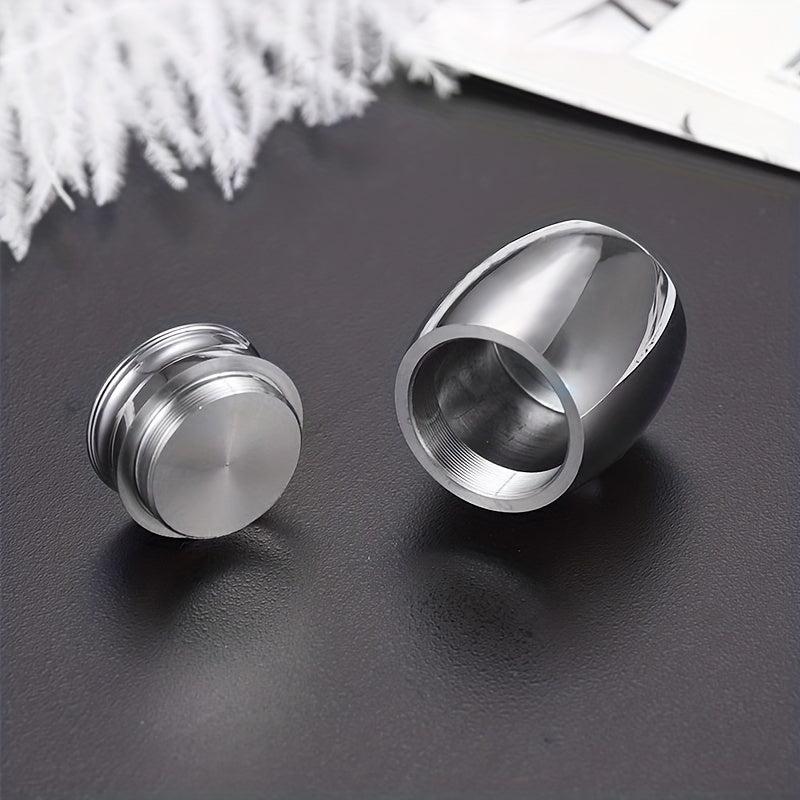 Small Pet Memorial Urn with Ash Keepsake and Cremation Jewelry Silvery