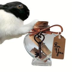 Pet Memorial Jar with Fur & Ashes for Rabbit Parrot Dog Cat