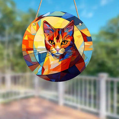 Acrylic Cat Memorial Net Compassion Gift Cat Pendant