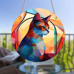 Acrylic Cat Memorial Net Compassion Gift Cat Pendant