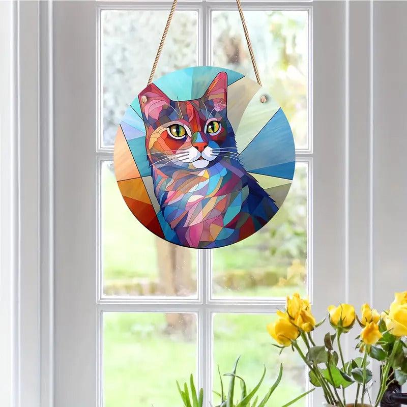 Acrylic Cat Memorial Net Compassion Gift Cat Pendant