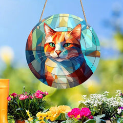 Acrylic Cat Memorial Net Compassion Gift Cat Pendant