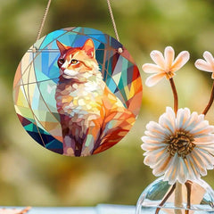 Acrylic Cat Memorial Net Compassion Gift Cat Pendant