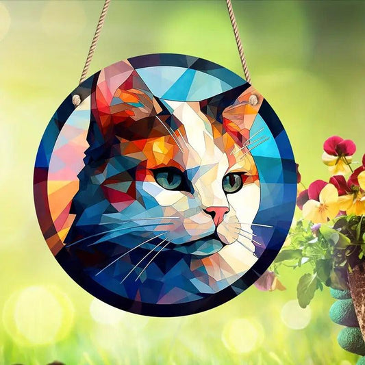 Acrylic Cat Memorial Net Compassion Gift Cat Pendant