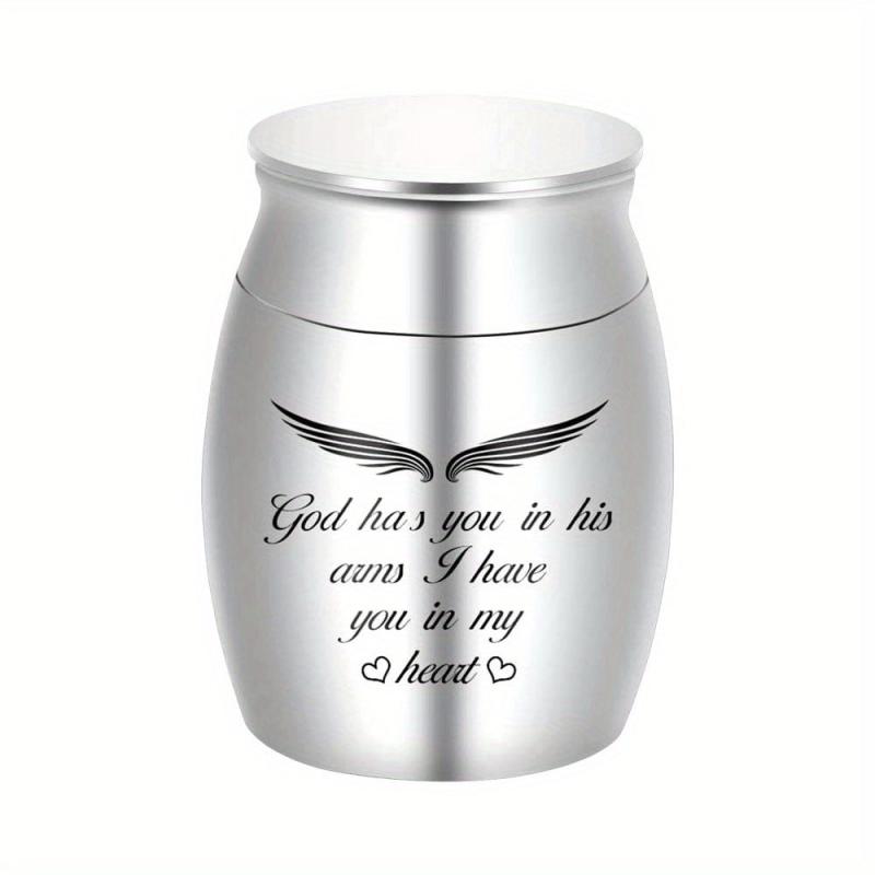Small Stainless Steel Pet Urn Dog Ashes Container Ashes Holder Memorial