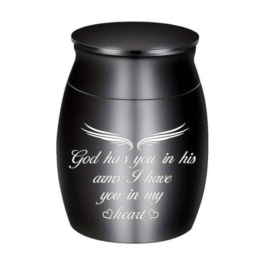 Small Stainless Steel Pet Urn Dog Ashes Container Ashes Holder Memorial