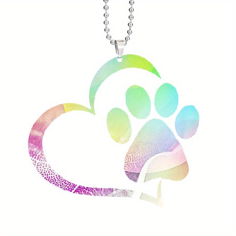 2D Dog Car Mirror Hanging Love Plaque for Lost Dog Sympathy