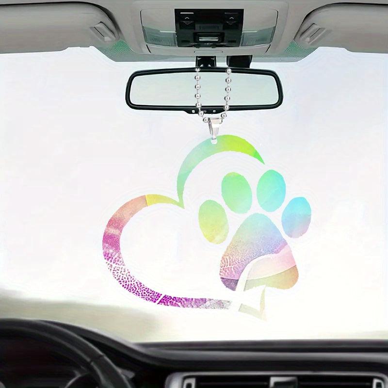 2D Dog Car Mirror Hanging Love Plaque for Lost Dog Sympathy