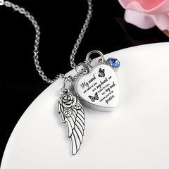 Mind Talks To You Urn Necklace 12 Birthstones Cremation Jewelry