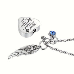 Mind Talks To You Urn Necklace 12 Birthstones Cremation Jewelry