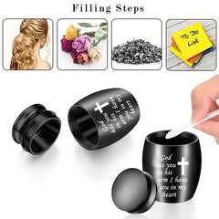 Mini Cremation Urns For Cat/Dog Ashes - Mental Memorial Ashes Holder
