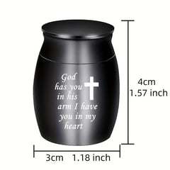 Mini Cremation Urns For Cat/Dog Ashes - Mental Memorial Ashes Holder