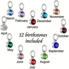 Personalized Heart Urn Necklace with Birthstones