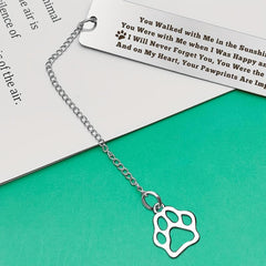Pet Memorial Bookmark Dog Loss Sympathy Gift Remembrance Bereavement