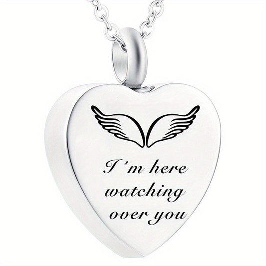 Pet Memorial Necklace Heart Pendant for Ashes