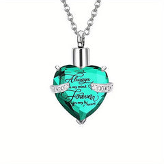 Heart Cremation Jewelry For Pet Ashes - Dog Memorial Pendant - Ashes Necklace