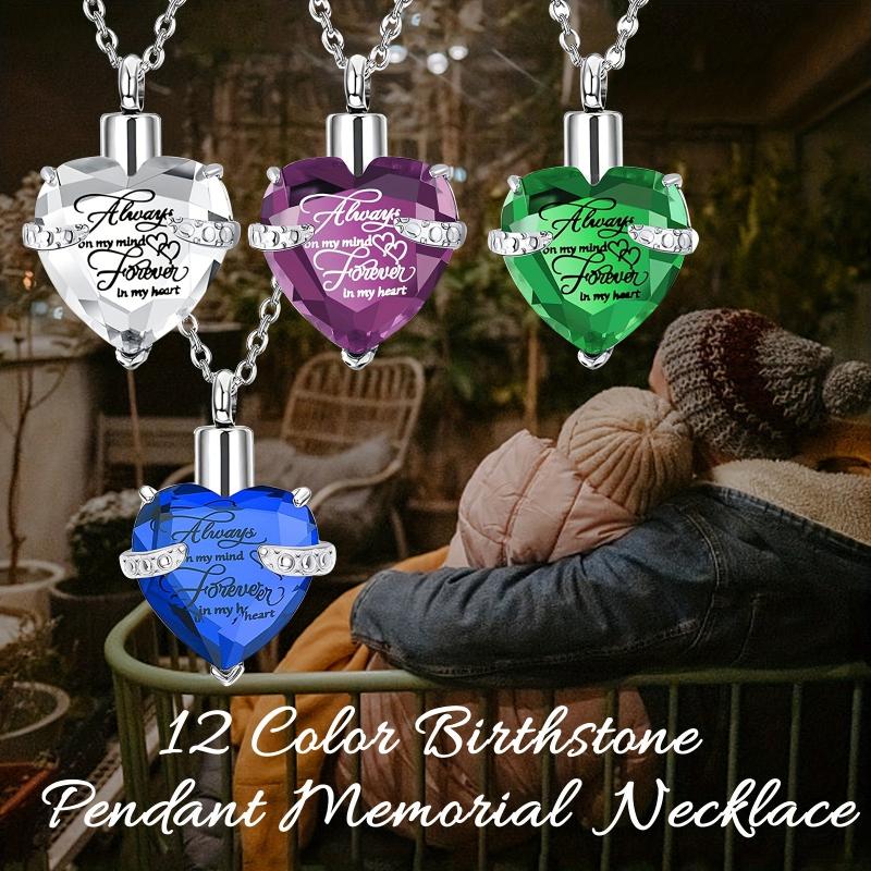 Heart Cremation Jewelry For Pet Ashes - Dog Memorial Pendant - Ashes Necklace