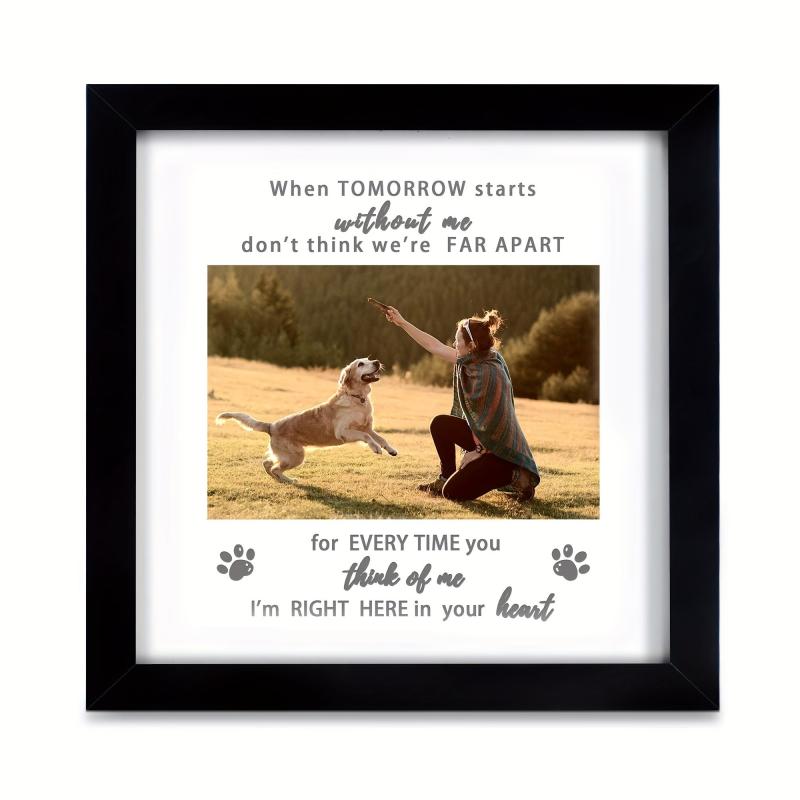 Dog Memorial Picture Frame Pet Loss Gift Sympathy Pet Tribute Keepsake
