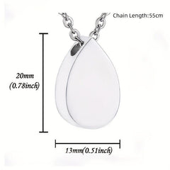 Tree of Life Teardrop Urn Necklace for Ashes