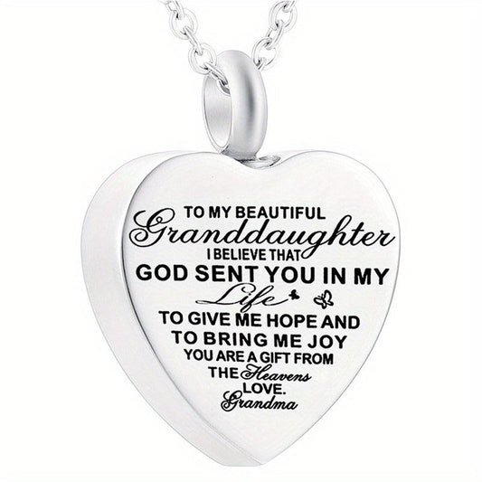 Heart Pendant Cremation Urn Necklace Ashes Jewelry - Pet Memorial Pendant