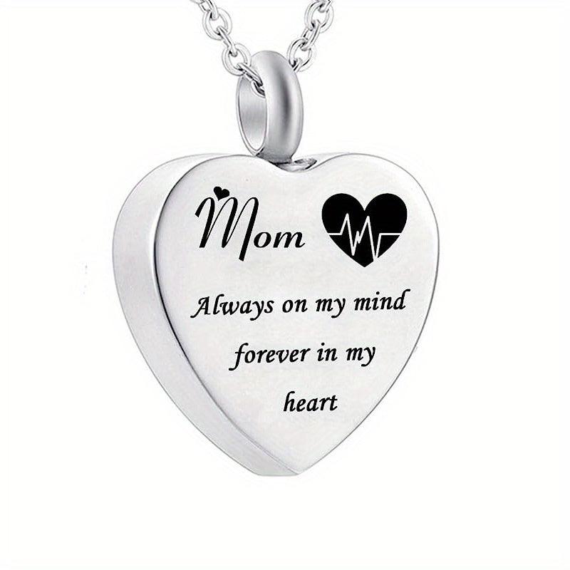 Heart Urn Necklace For Ashes Memorial Pendant