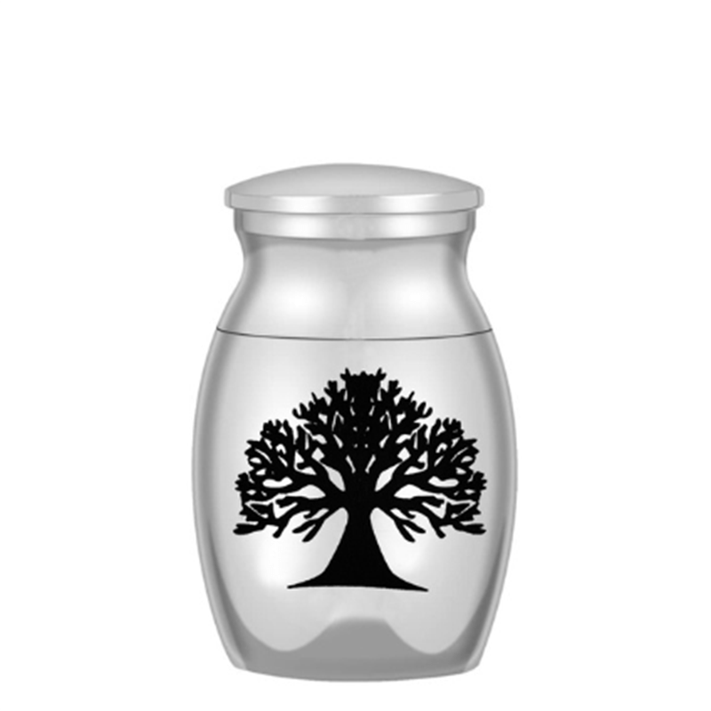 Tree of Life Pet Urn Stainless Steel Ashes Container for Dogs and Cats