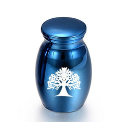 Tree of Life Pet Urn Stainless Steel Ashes Container for Dogs and Cats