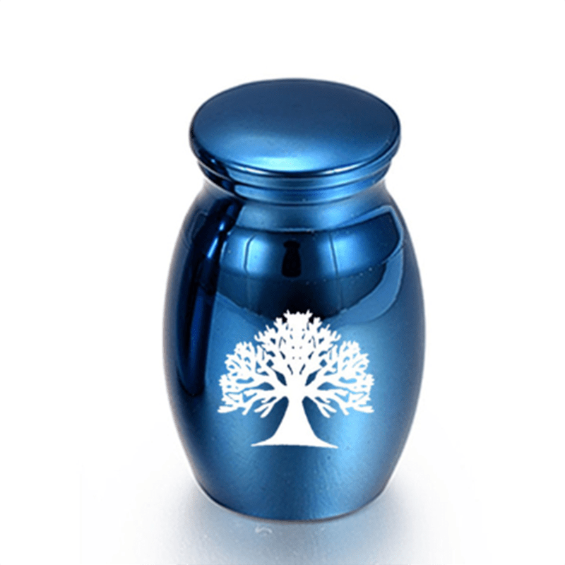 Tree of Life Pet Urn Stainless Steel Ashes Container for Dogs and Cats