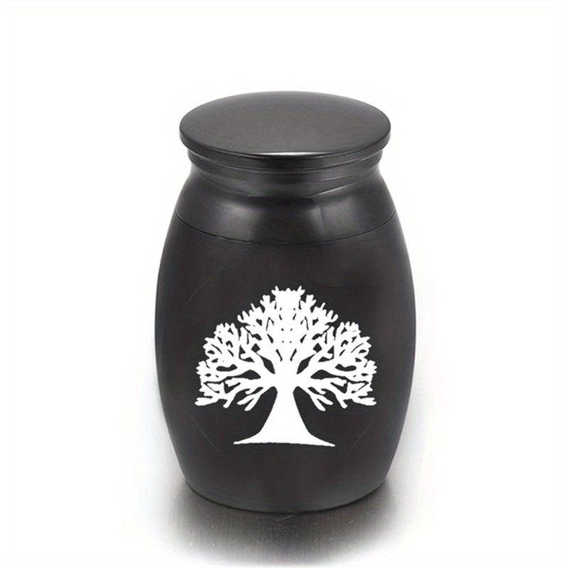 Tree of Life Pet Urn Stainless Steel Ashes Container for Dogs and Cats