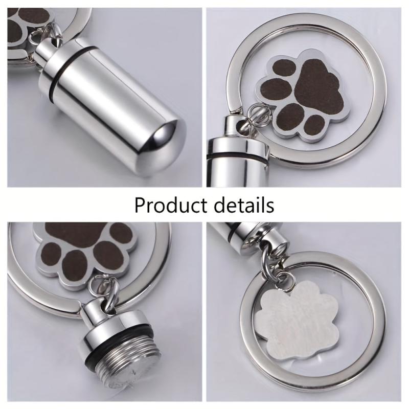 Pet & Human Ashes Cremation Keychain Memorial Keepsake Urn