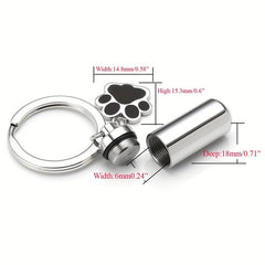 Pet & Human Ashes Cremation Keychain Memorial Keepsake Urn