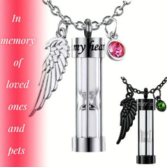 Remembrance Stainless Steel Ashes Jewelry for Pet Urns Memorial Keepsake