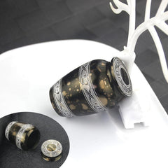 Mini Aluminum Urn For Human Pets Ashes Flower Stripe Urn Keepsake