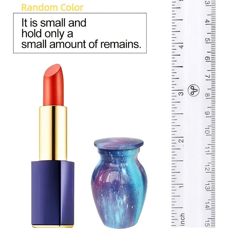 Star Pattern Pet Urn Stainless Steel Cat Ashes Holder Memorial Cremation Urns