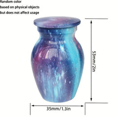 Star Pattern Pet Urn Stainless Steel Cat Ashes Holder Memorial Cremation Urns