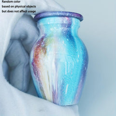 Star Pattern Pet Urn Stainless Steel Cat Ashes Holder Memorial Cremation Urns