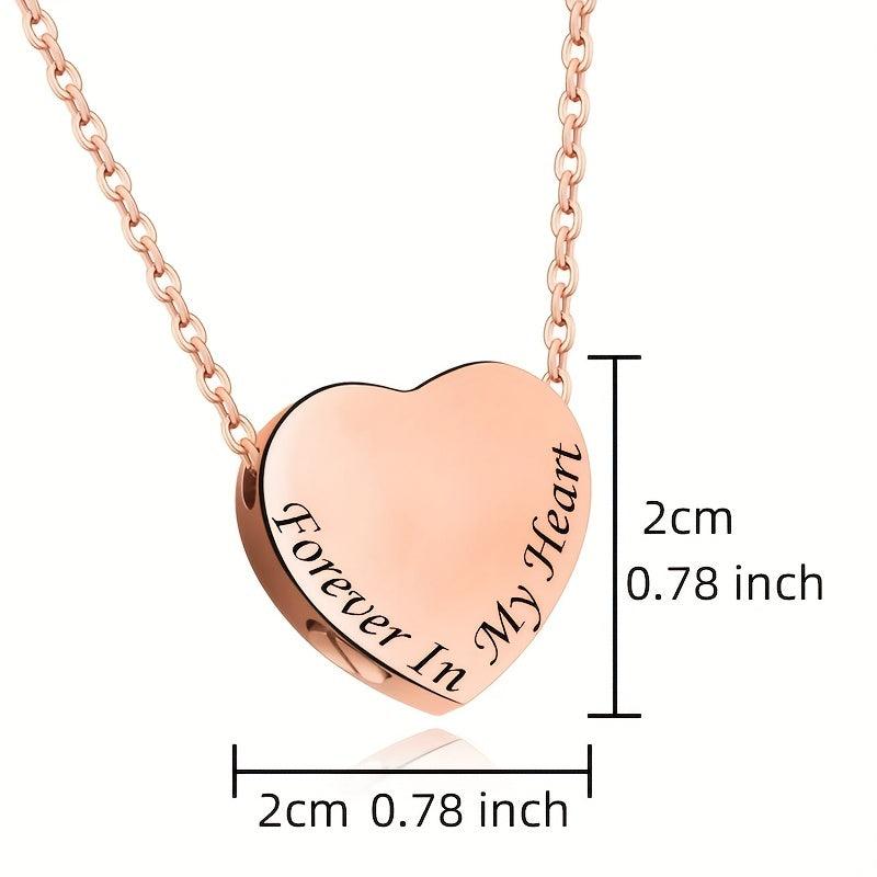 Forever In My Heart Cremation Urn Necklace for Cat and Dog Pet