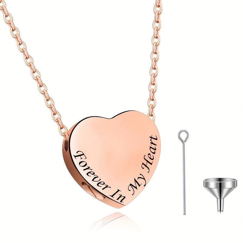 Forever In My Heart Cremation Urn Necklace for Cat and Dog Pet