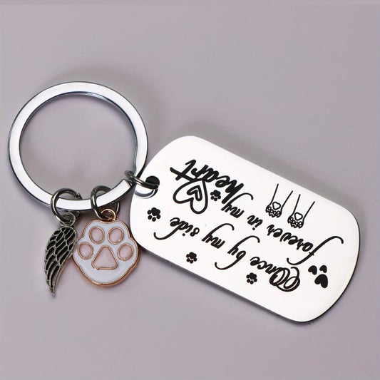 Pet Memorial Keychain Sympathy Gift Loss of Pet Cat Dog Bereavement Keychain