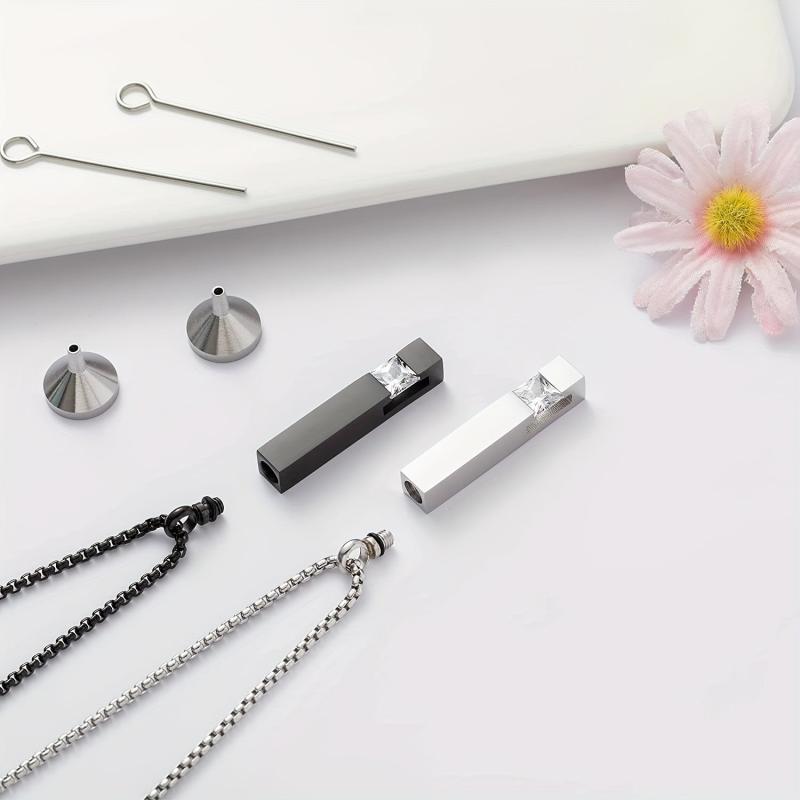 Pet Memorial Necklace Stainless Steel Urn Pendant