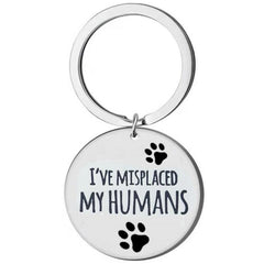 Crying Dog Steel Tag Key Chain