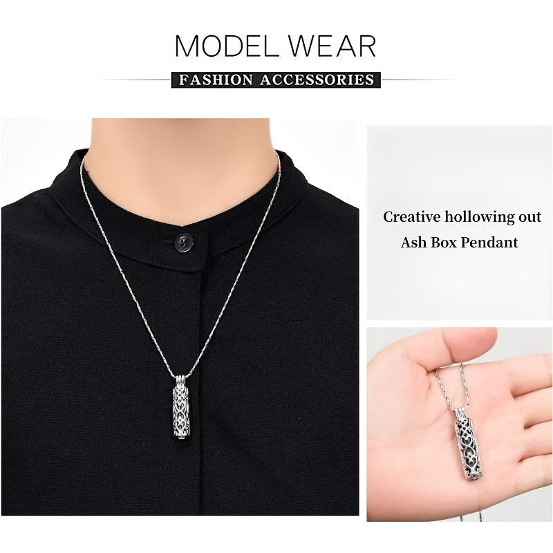 Pet Urn Pendant Perfume Bottle Cremation Necklace