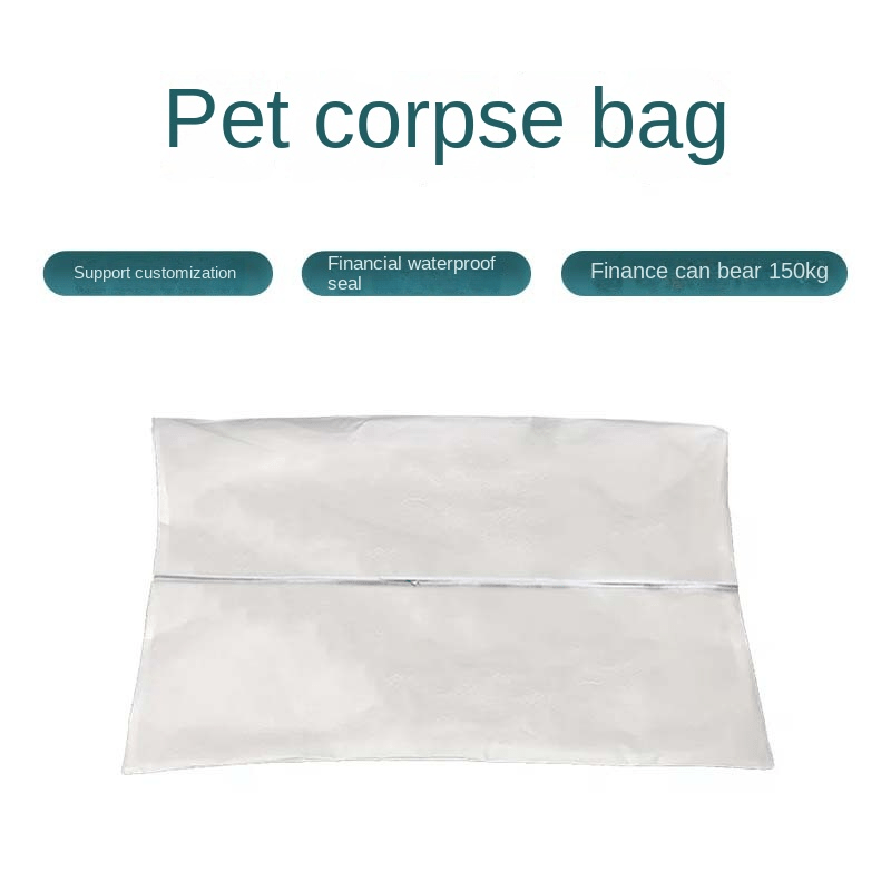 1pc Disposable Pet Body Bag Anti-leakage Waterproof Dog Funeral Bag