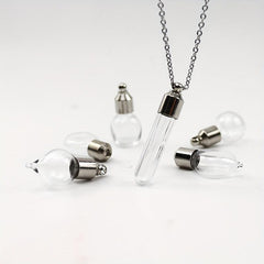 Stainless Steel Heart Pendant Cremation Urn Necklace Ashes Jewelry