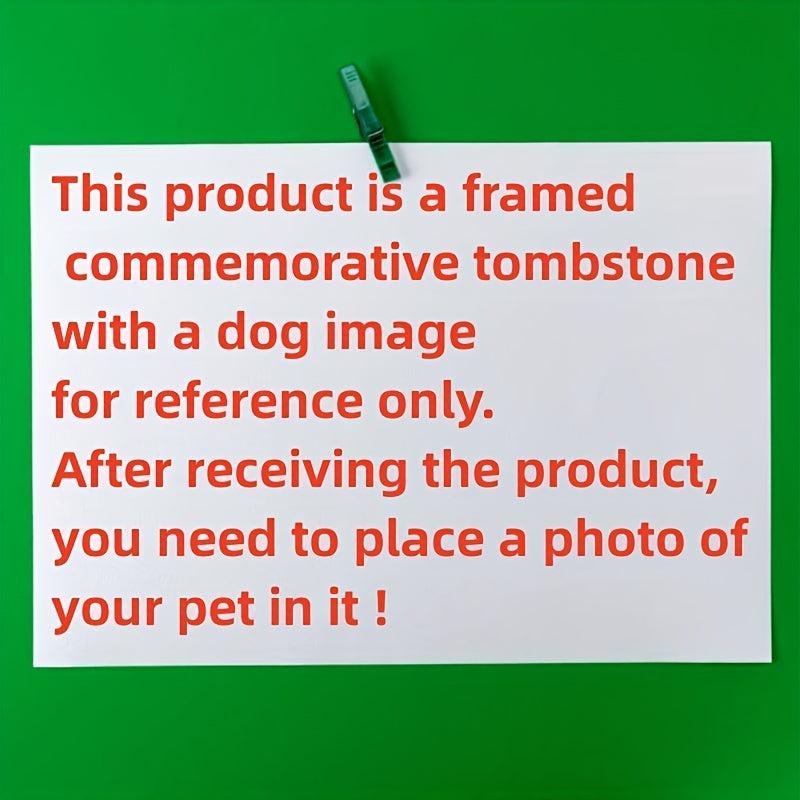 Heart Shaped Pet Memorial Stone with Photo Frame for Dogs and Cats