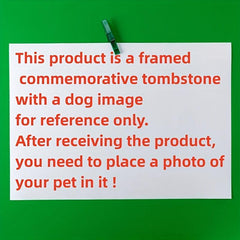 Heart Shaped Pet Memorial Stone with Photo Frame for Dogs and Cats