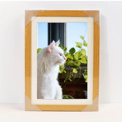 Pet Memorial Photo Frame Cat Display Stand, No Photo Paper