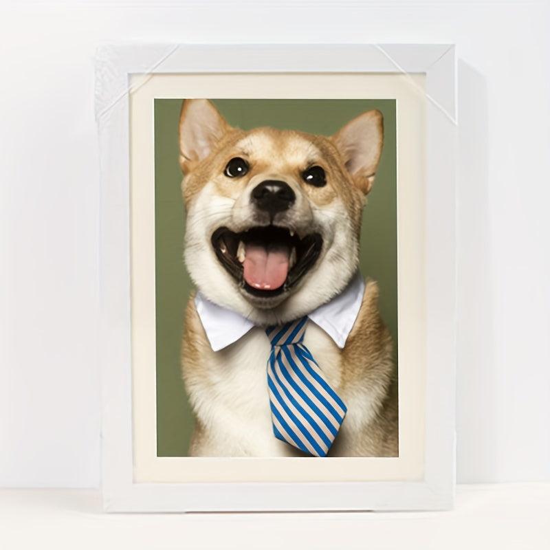 Pet Memorial Photo Frame Cat Display Stand, No Photo Paper